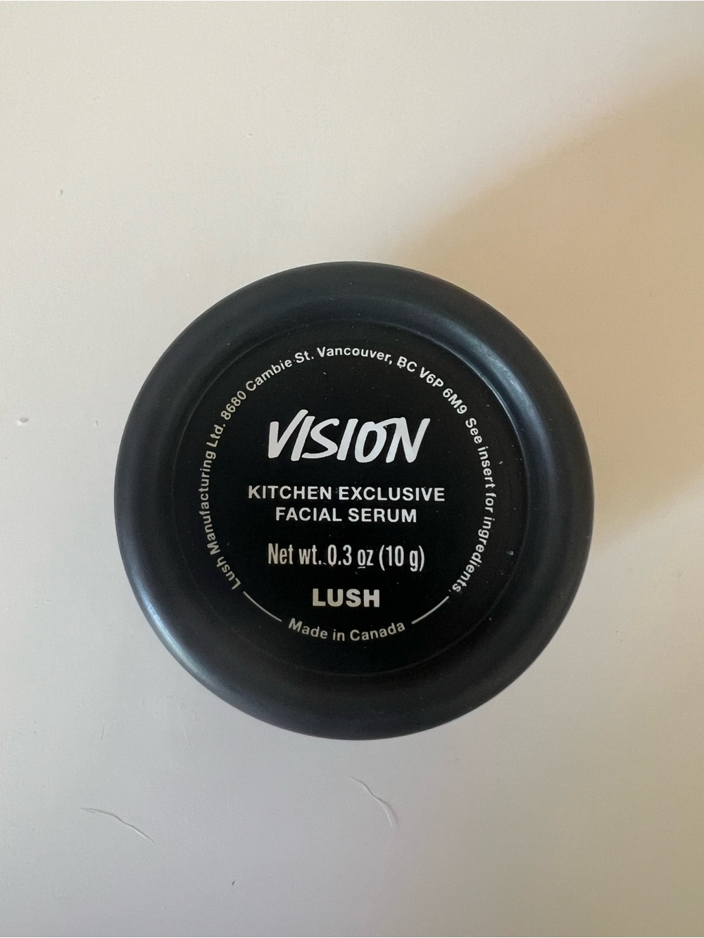 LUSH KITCHEN EXCLUSIVE VISION FACIAL SERUM 0.3 oz BRAND NEW